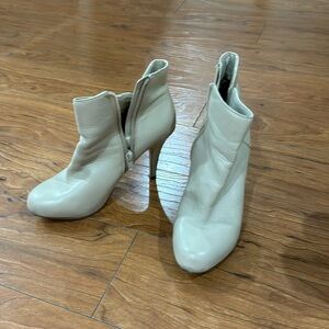 Cream booties